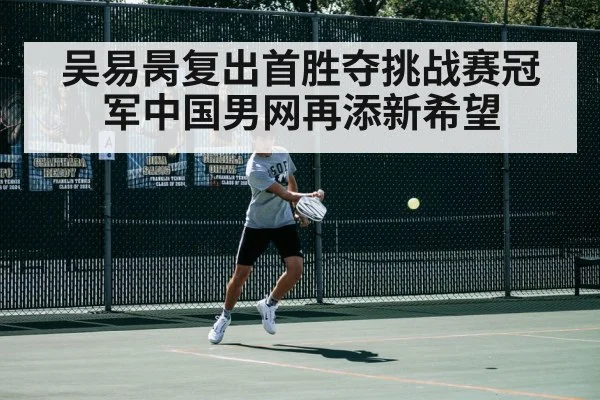 吴易昺复出首胜夺挑战赛冠军中国男网再添新希望